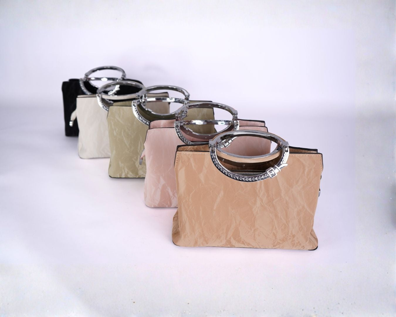 Bolso Elegante para Mujer con Asa Metálica