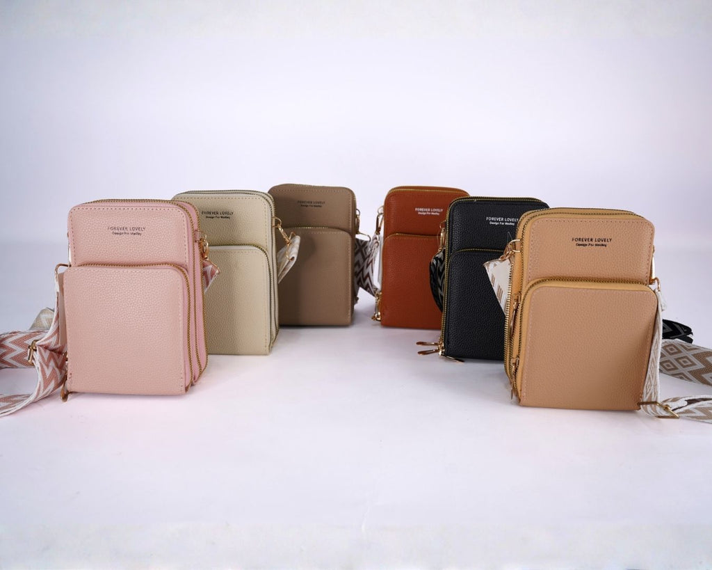 Bolso Porta Celular Crossbody Acolchado con Monedero
