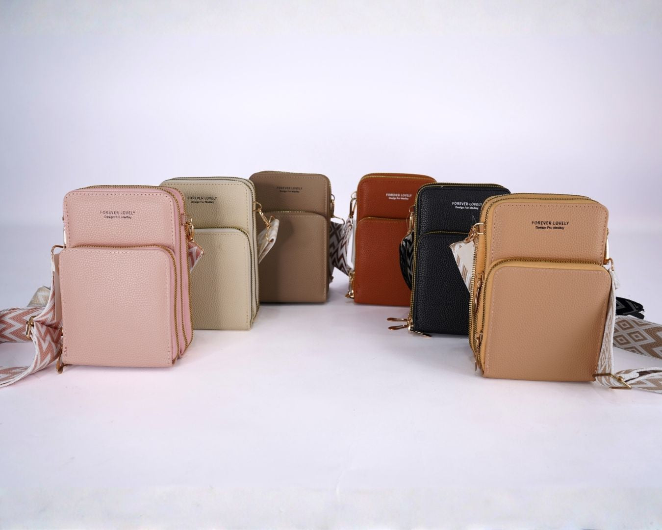 Bolso Porta Celular Crossbody Acolchado con Monedero