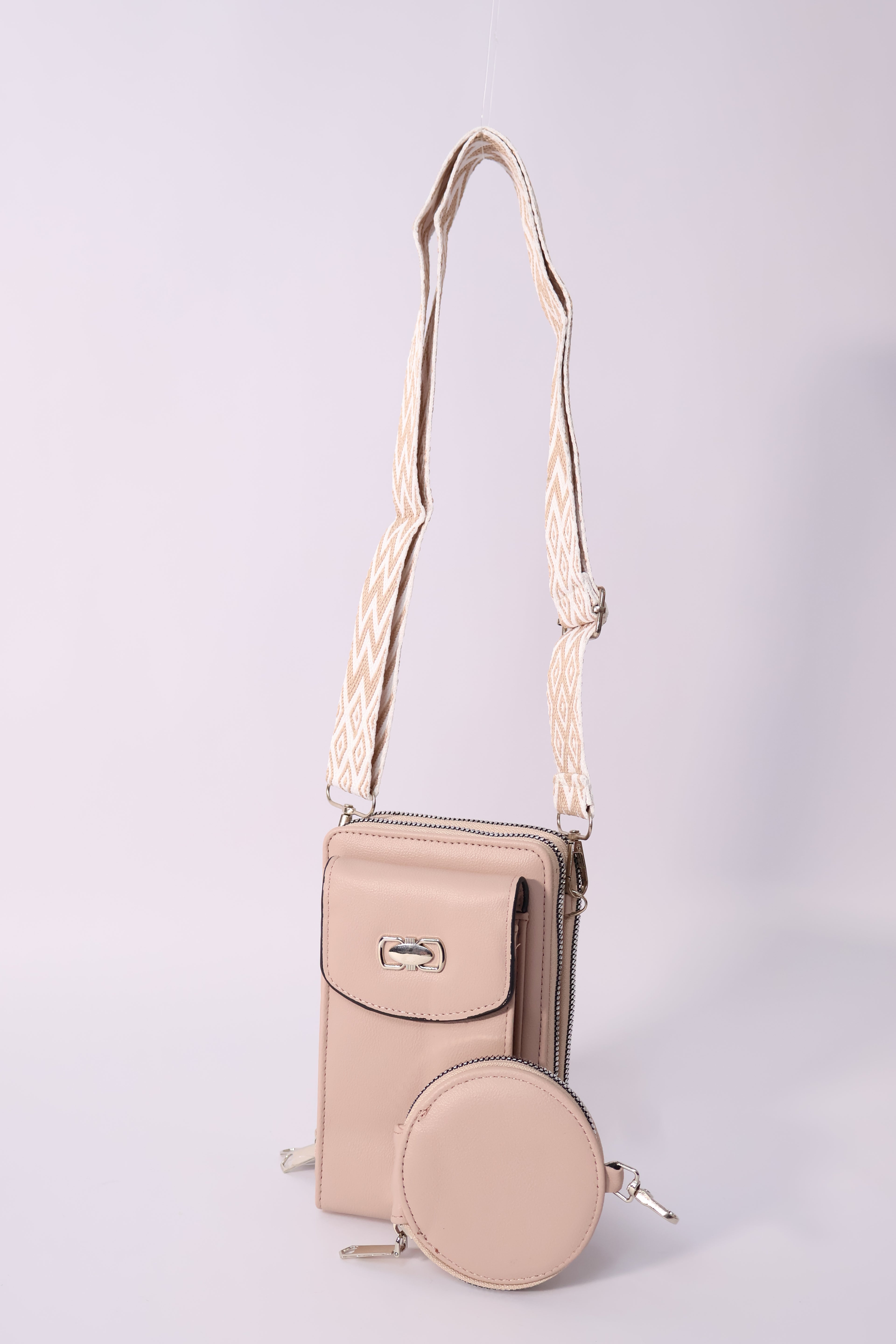 Bolso Crossbody Porta Celular para Mujer con Monedero y Correa Ajustable