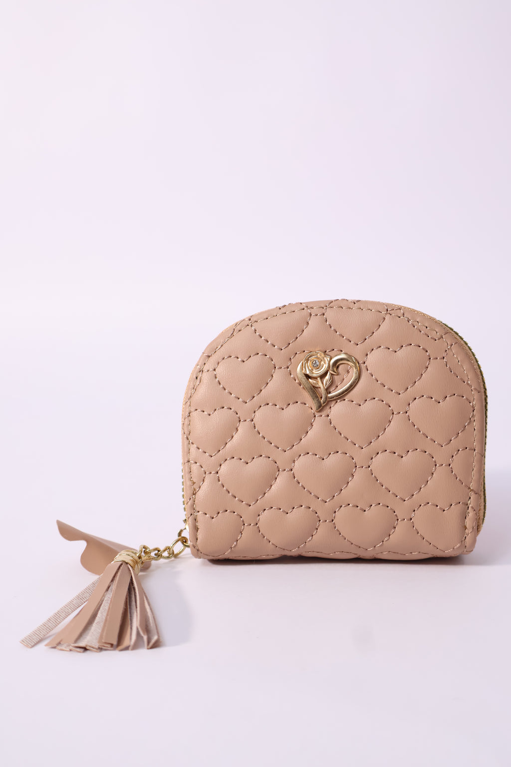 Monedero Pequeño para Mujer con Diseño de Corazones