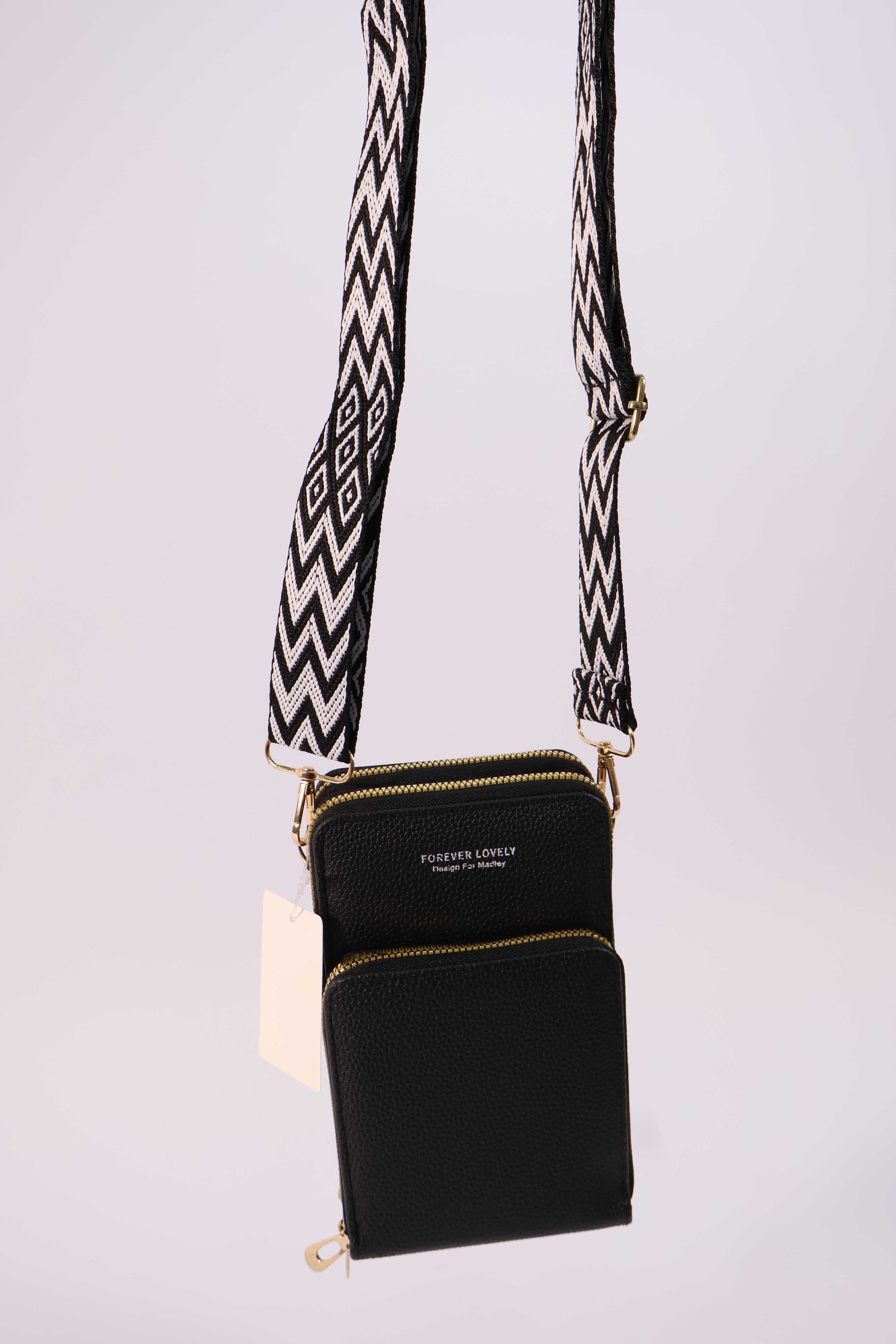 Bolso Porta Celular Crossbody Acolchado con Monedero